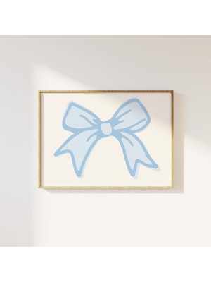 Ninastore Kurdele Fiyonk Baskısı | Dijital Sanat Indirme | Balletcore Duvar Sanatı | Sevimli Çocuk Odası Duvar