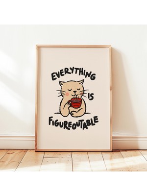 Ninastore Her Şey Çözülebilir Baskı Olumlu Onaylamalar Ofis Masası Posteri Çocuklar Için Motivasyonel Dekorasy