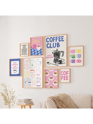 Ninastore Kahve Galerisi Duvarı, Şık Mutfak Posterleri, Dijital Indirme, Kahve Barı Dekorasyonu, Barista Çok Ş