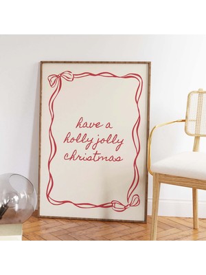 Ninastore Neşeli Noel Duvar Sanatı Dijital Sanat Indirme Trend Noel Sözü Baskısı Tatil Duvar Sanatı Sevimli Co