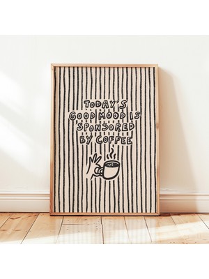 Ninastore Coffee Print Tarafından Sponsorlanan Retro Kafe Mutfak Posteri Y2K Yemek Odası Duvar Dekoru Çerçeves