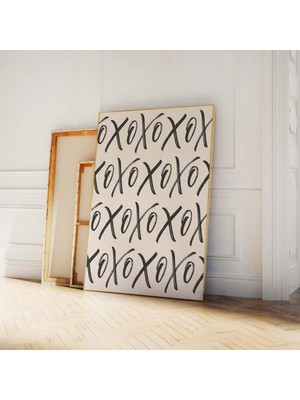 Ninastore Xoxo Yazı Baskısı | Dijital Sanat Indirme | Sevgililer Günü Dekorasyonu | Nötr Duvar Sanatı | Trend