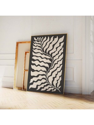 Ninastore Botanik Baskı Dijital Sanat Indir Siyah Soyut Çiçekli Baskı Sanatı Sevimli Trend Duvar Sanatı Maksim