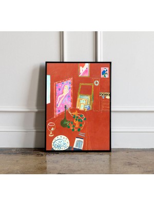 Ninastore Henri Matisse Kırmızı Stüdyo Posteri Henri Matisse Duvar Sanatı Henri Matisse Baskı Sergi Baskısı Ma