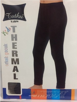 Tutku Erkek Çocuk Thermal Tayt-Siyah-8 Yaş