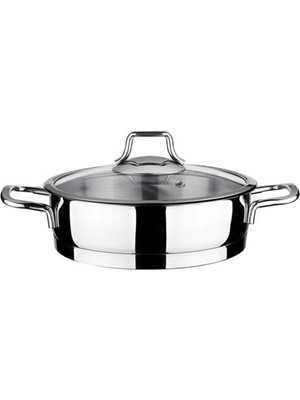 Skygo Vita 20CM Cam Kapaklı Çelik Sahan