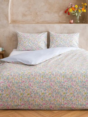 LC Waikiki Karışık Çiçek Baskılı Çift Kişilik Nevresim Seti  (S6)