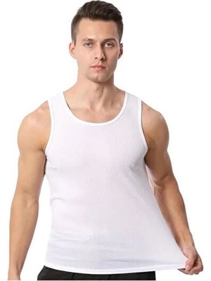 Özten Bambu Erkek Atlet - Antibakteriyel ve Nefes Alan Tasarım Beyaz - M