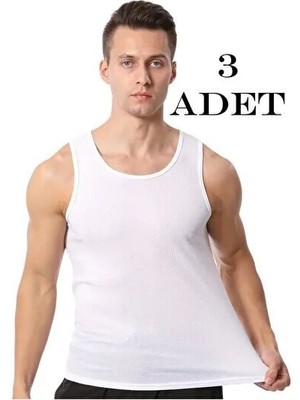 Özten Erkek Bambu Atlet 3’lü Paket - Ekonomik ve Konforlu 3'lü Set Beyaz - 2xl