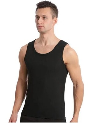 Özten Bambu Erkek Atlet - Antibakteriyel ve Nefes Alan Tasarım Siyah - Xl