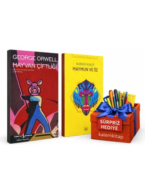 İş Bankası Kültür Yayınları Iş Bankası Kültür Yayınları Hayvan Çiftliği & Maymun ve Öz (2 Kitap Set) + Sürpriz Hediye