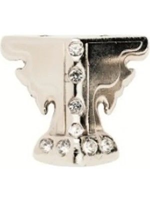 Hayat Store Kelebek Taşlı Sandık Ayağı, Kutu Ayak 3,5 cm - Nikel, 50 Adet