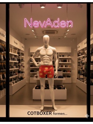 Cotboxer Pamuklu Desenli Erkek Boxer Nefes Alabilen Kumaş Yapısı Ejderha Model Desenli - M