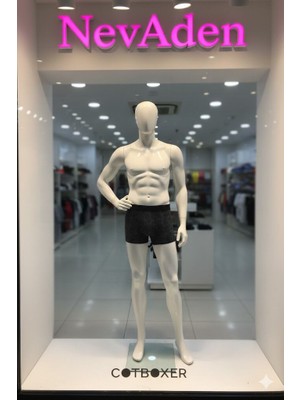 Cotboxer Pamuklu Desenli Erkek Boxer Nefes Alabilen Kumaş Yapısı Mozaik Model Desenli - M