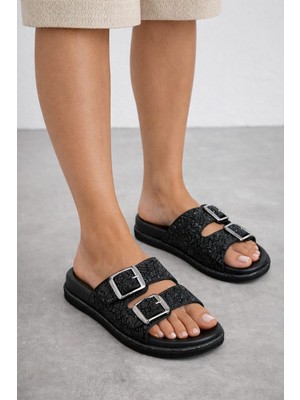 Enova Çift Tokalı Günlük Kadın Terlik – Rahat & Şık Tasarım