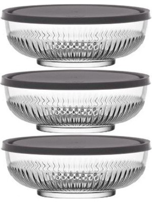 PremiumPort Pratik 3'lü Saklama Kabı Seti, Dayanıklı ve Şık Mutfak Gereçleri