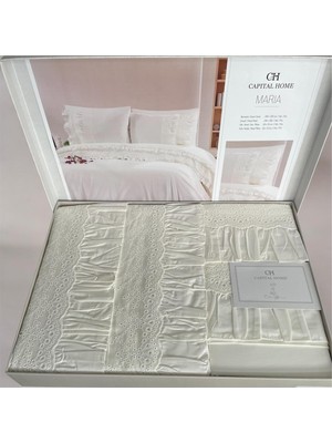 Capital Home Çift Kişilik Marıa 7'li %100 Pamuklu Nevresim Takımı