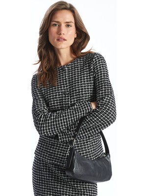 Lc Waikiki Yeni Sezon Bisiklet Yaka Ekose Kadın Tüvit Ceket