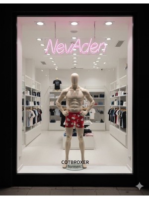 Cotboxer Pamuklu Desenli Erkek Boxer Nefes Alabilen Kumaş Yapısı Tavşan Model Desenli - S