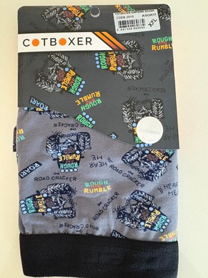 Cotboxer Pamuklu Desenli Erkek Boxer Nefes Alabilen Kumaş Yapısı Road Monster Model L - Desenli