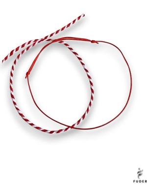 Fuder Kırmızı Ip ve Marteniçka Bileklik Set (20 Adet)