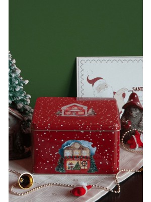 PremiumPort Kırmızı Metal Saklama Kutusu, Şık ve Dayanıklı Evinize Özel Tasarım