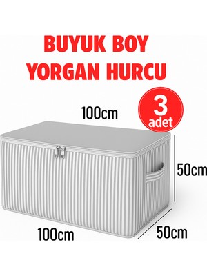 PremiumPort 3'lü Antrasit Çizgili Maxi Yatak Takımı, Yastık ve Döşek Seti 100X50