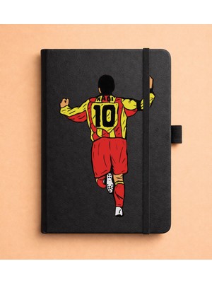 Adasena Tarihsiz 224 Sayfa Termo Defter Baskılı Desenli 13X21 cm Siyah - HAGI10