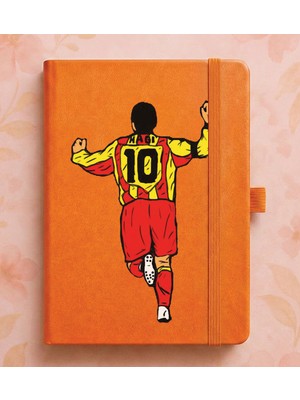 Adasena Tarihsiz 192 Sayfa Mini Termo Defter Baskılı Desenli 9X14 cm Turuncu - HAGI10