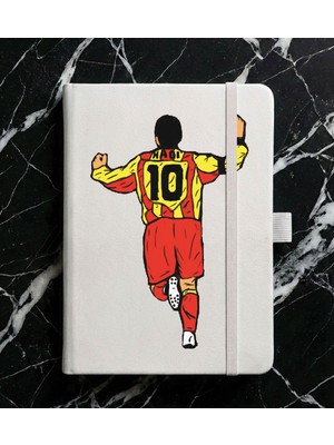Adasena Tarihsiz 224 Sayfa Termo Defter Baskılı Desenli 13X21 cm Beyaz - HAGI10