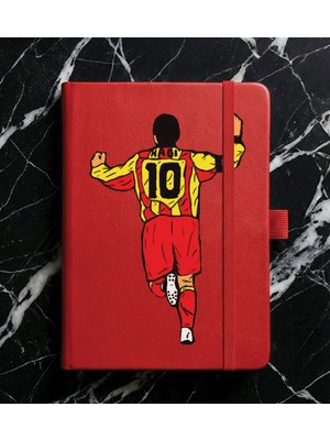 Adasena Tarihsiz 192 Sayfa Mini Termo Defter Baskılı Desenli 9X14 cm Kırmızı - HAGI10