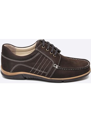 Hakan Ayakkabı M006 Nubuk Deri Bağcıklı Günlük Ayakkabı