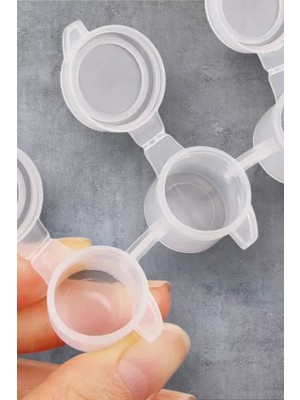 PremiumPort Akrilik Boya Kutusu, Saklama ve Koruma, 4 Ml, Plastik, Göz Kapaklı (10)