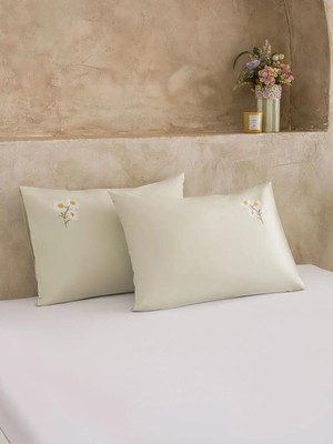 LC Waikiki Karışık Çiçek Nakışlı Yastık Kılııf 2 Li 50X70 cm  (S6)