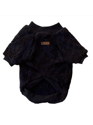 Feyza Design Yumuşak Siyah Peluş Köpek ve Kedi Sweatshirt, Rahat ve Şık Tasarım