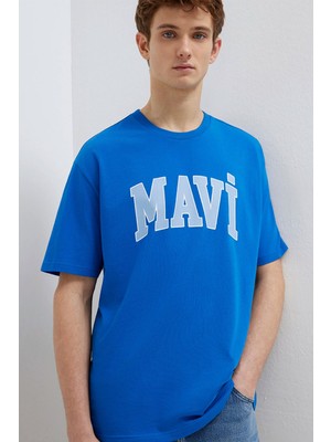 Mavi Mavi Logo Baskılı Mavi Tişört 0611711-81330