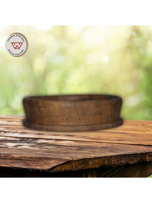 Wood Askania Doğal Ceviz / Çerezlik ve Sunum Seti (2'li Set)