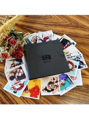 Kişiye Özel Siyah Anı Defteri ve Beyaz Jel Kalem