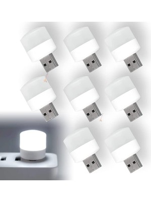 Braventa Collection Mini USB , 1W Enerji Tasarruflu, , Rehber Gece Lambası, Kitap Okuma Lambası Işığı, Küçük Yuvarlak Iş