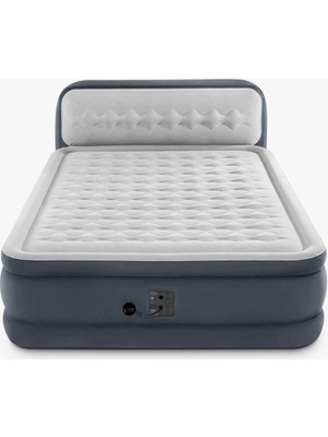 Intex 64448 Başlıklı Çift Kişilik Şişme Yatak Elektrikli Yüksek Yatak