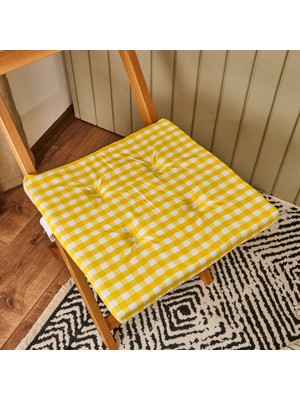 Matmel Soft Guarda Sandalye Minderi - Sarı - 38X38 cm