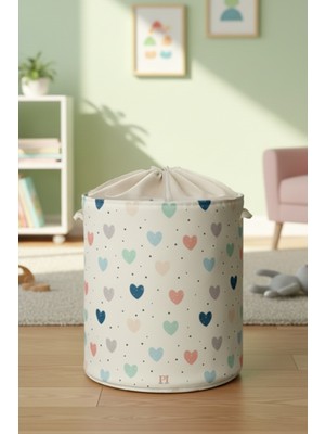 PremiumPort Çok Amaçlı Katlanabilir Oyuncak ve Çamaşır Saklama Kutusu 32X40