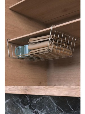 PremiumPort Paslanmaz Dayanıklı Çok Amaçlı Kanguru Sepet ve Raf Düzenleyici