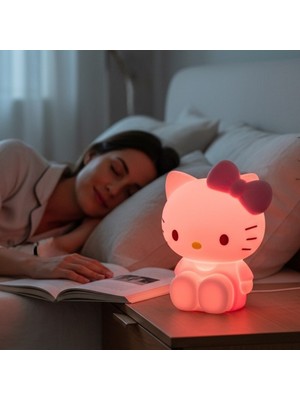 Hediyesahibi Hello Kitty Gece Lambası ve Masa Lambası