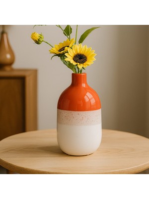 Matmel Deco Earthy Hues Vazo - Turuncu - 25 cm