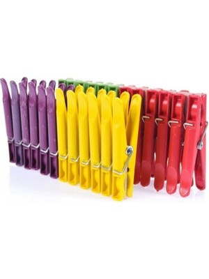 PremiumPort Dayanıklı ve Pratik 12'li Çamaşır Mandalı, Güvenle Kullanılır