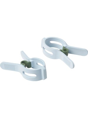 PremiumPort Geniş Mandal Yorgan Mandalı Çiftli Set, Mavi-Yeşil Renkli, Pratik ve Güvenli