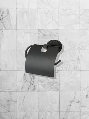 Braventa Collection Zebra Paslanmaz Siyah Wc Kagitlik Geniş Kapakli Tuvalet Kagitligi Tuvalet Kagidi Askisi