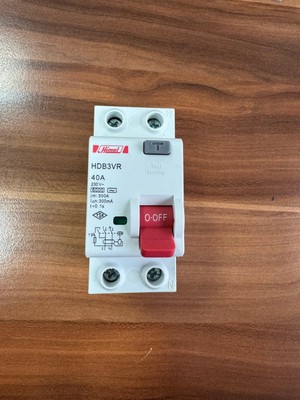 Himel Monofaze Kaçak Akım Koruma Şalteri (Yangın)  6ka 300MA 40A 1p+N   Tse Ce Koruma Rolesi  Rccb