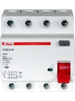 Himel Trifaze Kaçak Akım Koruma Şalteri 6ka 30MA 40 A 3p+N Kaçak Akım Rölesi Tse Ce